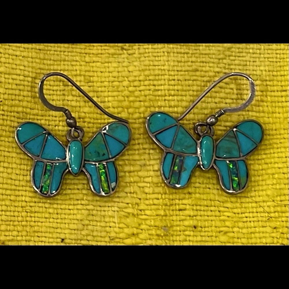 Turquoise Butterfly Earrings
